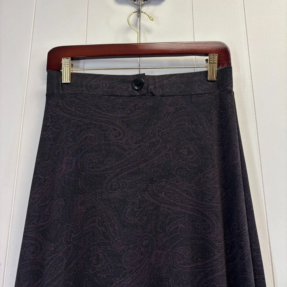 Vintage Susan Lawrence Womens 90s Y2K Fairy Grunge Paisley Maxi Skirt Size L